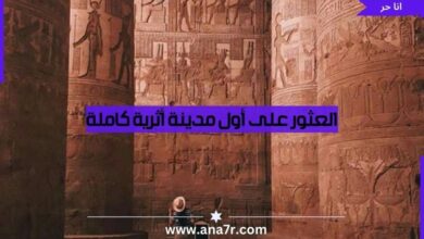 العثور على أول مدينة أثرية كاملة - انا حر