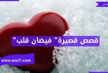 قصص قصيرة" فيضان قلب"